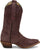 Justin Womens Fancy Merlot Suede Cowboy Boots