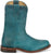 Justin Womens Holland Turquoise Leather Cowboy Boots