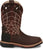 Justin Ostrich Print CT Mens Rust Derrickman Leather Work Boots