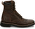 Justin 8in Lace-Up Mens Aged Brown Pulley Leather Work Boots 10.5D
