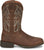 Justin Mens Rendon 11in Western Pecan Cowhide Cowboy Boots