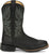 Justin Mens Zeke 11in Western Black Leather Cowboy Boots