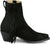 Justin Womens Bev 7in Bootie Black Suede Fringe Ankle Boots