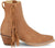 Justin Womens Bev 7in Bootie Brown Suede Fringe Ankle Boots
