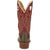 Justin Mens Ante Up 13in Western Hickory/Red Leather Frontier Cowboy Boots