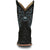 Justin Mens Ocean Front 11in Inky Black Pirarucu George Strait Cowboy Boots
