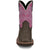 Justin Womens Sunny Chocolate Leather Cowboy Boots