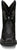 Justin 8in Womens Black Mandra Leather Cowboy Boots 9B
