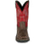 Justin Mens Apprentice 11in Steel Toe Coffee/Red Water Buffalo Work Boots
