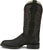 Justin Mens Three Bars AQHA Black Smooth Ostrich Cowboy Boots