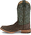 Justin Mens Fergus 11in Roughout Chocolate Leather Bent Rail Cowboy Boots