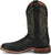 Justin Mens Poston 11in Western Jet Black Leather Bent Rail Cowboy Boots