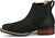 Justin Mens Crazy Buck 6in Black Leather Frontier Chelsea Boots