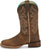 Justin Womens Miss Ellie Taupe Leather Frontier Cowboy Boots