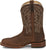 Justin Mens Jackpot 11in Western Walnut Leather Frontier Cowboy Boots
