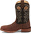 Justin Mens Big News 11in Western Walnut Leather Frontier Cowboy Boots
