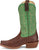 Justin Mens Show Off 13in Western Green/Bay Leather Frontier Cowboy Boots