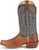 Justin Mens Show Off 13in Western Blue/Oily Tan Leather Frontier Cowboy Boots
