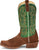 Justin Mens Jimmy 13in Western Sedona/Green Leather Frontier Cowboy Boots