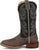 Justin Mens May Day Charcoal Cowhide Frontier Cowboy Boots