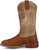 Justin Mens May Day Brown Cowhide Frontier Cowboy Boots