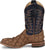 Justin Mens Ocean Front 11in Tan Pirarucu George Strait Cowboy Boots