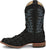 Justin Mens Ocean Front 11in Inky Black Pirarucu George Strait Cowboy Boots
