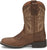 Justin 8in Square Toe Dusky Canter Junior Leather Cowboy Boots