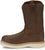 Justin Mens Ram 10in Steel Toe Pecan Leather Work Boots