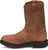 Justin Mens Round-Up Aged Bark Brown Leather Work Boots