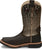 Justin Croc Print CT Mens Chocolate Derrickman Leather Work Boots