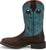 Justin Mens Bowline Sapphire Blue Water Buffalo Cowboy Boots
