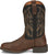 Justin 11in Mens Black/Brown Rendon Leather Cowboy Boots 13 EE