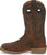 Justin 12in Mens Coffee Brown Stampede Leather Cowboy Boots