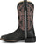Justin Womens Ashtyn 11in Western Black Goat Leather Cowboy Boots