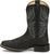 Justin Mens Zeke 11in Western Black Leather Cowboy Boots