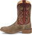 Justin Mens Pickett 11in Western Greige Leather Cowboy Boots
