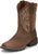Justin 8in Square Toe Dusky Canter Junior Leather Cowboy Boots 11 D