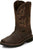 Justin 11in Steel Toe Mens Dark Brown Driller Leather Work Boots 10D