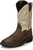 Justin 11in Steel Toe Mens Copper/White Driller Leather Work Boots