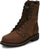 Justin 8in WP ST Mens Brown Drywall Leather Work Boots 11.5D