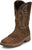 Justin Mens Nitread 11in WP CT Taupe Leather Work Boots