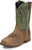 Justin Mens Nitread 11in WP CT Oak/Green Leather Work Boots