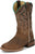 Justin Womens Miss Ellie Taupe Leather Frontier Cowboy Boots