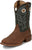 Justin Mens Big News 11in Western Pecan Leather Frontier Cowboy Boots