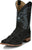 Justin Mens Ocean Front 11in Inky Black Pirarucu George Strait Cowboy Boots