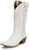 Justin Womens Rae Bright White Leather Cowboy Boots