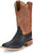 Justin Mens Moseley Shadow Black/Tan FQ Ostrich Cowboy Boots