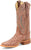 Justin Mens Chisolm 13in Rum Brown FQ Ostrich Cowboy Boots