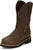 Justin Mens Carbide 11in WP ST Hickory Leather Work Boots